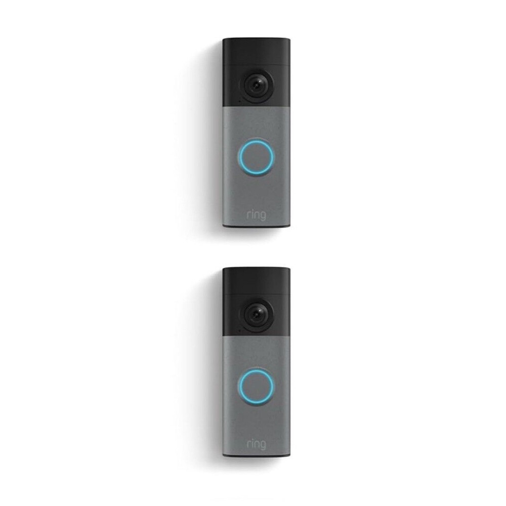 2 Pack Ring - Battery Doorbell (newest model) Retinal 2K with wide-angle video